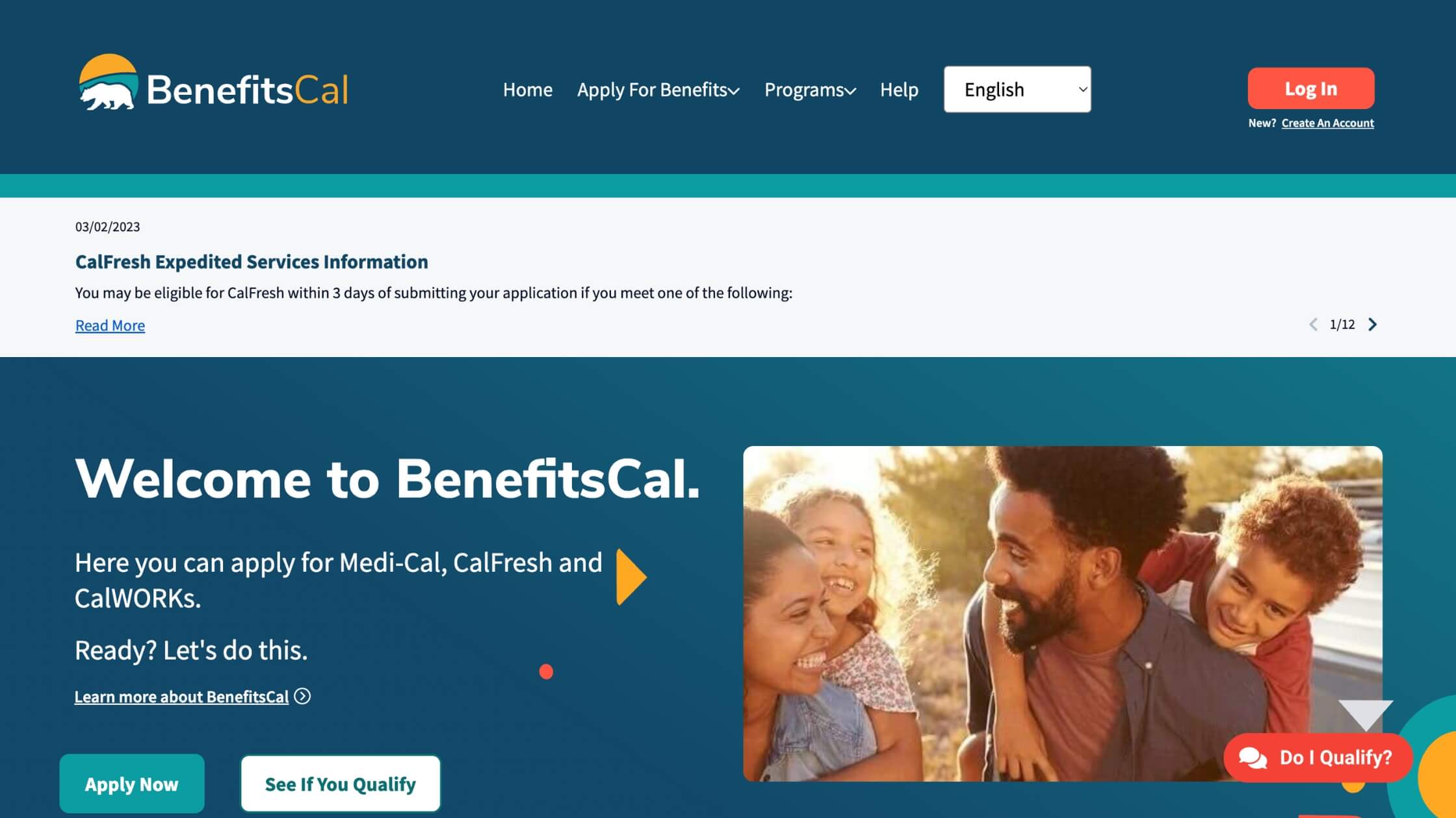 BenefitsCal - BenefitsCal Login at www.benefitscal.com